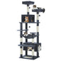 Large Cat Tree and Tower for Indoor Cats With Sisal-Covered Scratching Posts Spacious Hammock Padded Perches.