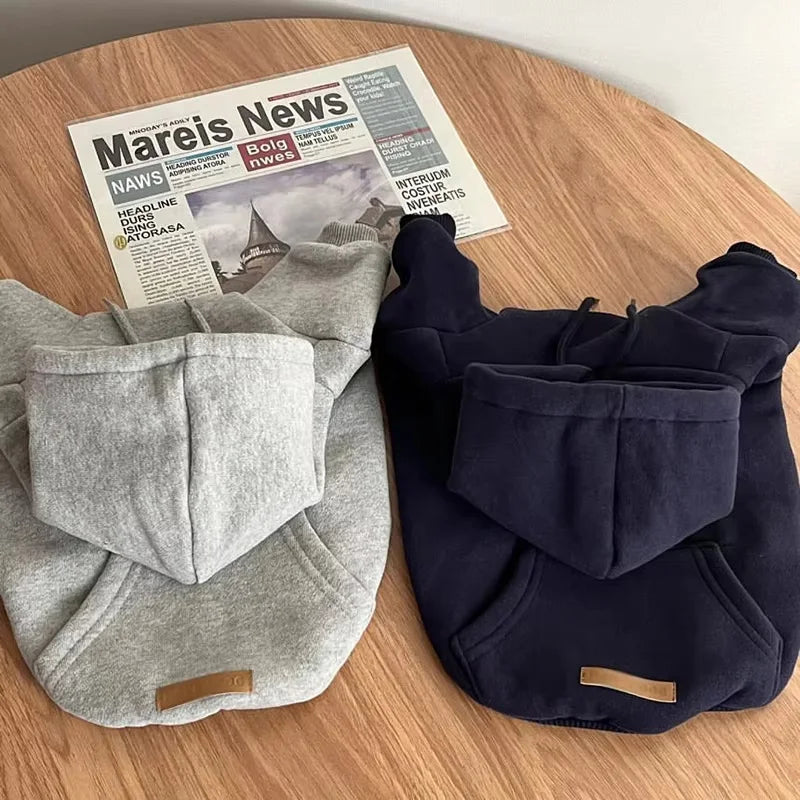Warm Dog Hoodies Soft Fleece Pet Clothes for Small Medium Dogs Comfortable