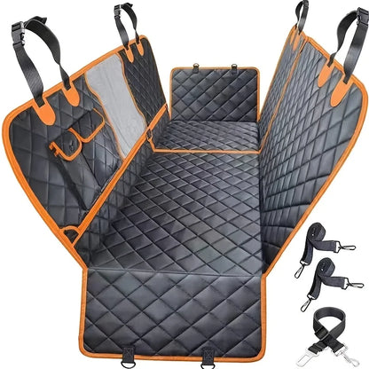 Pet Car Seat Cushion 5-in-1 Convertible Dog Car Seat Cover For Rear Seat 60/40 Split .
