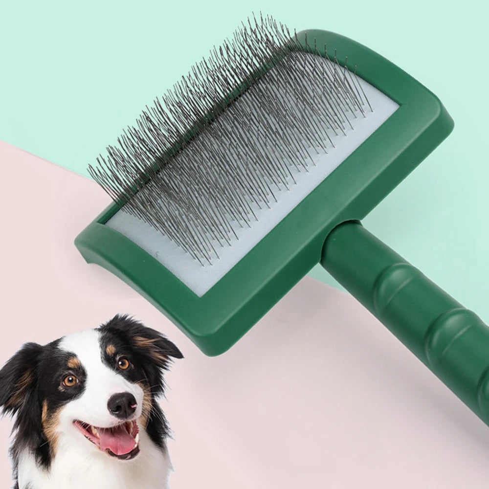 New Extra Long Pin Slicker Brush for Large Dog Matted Hair Grooming Wire Brush for Pets Shedding Mats .