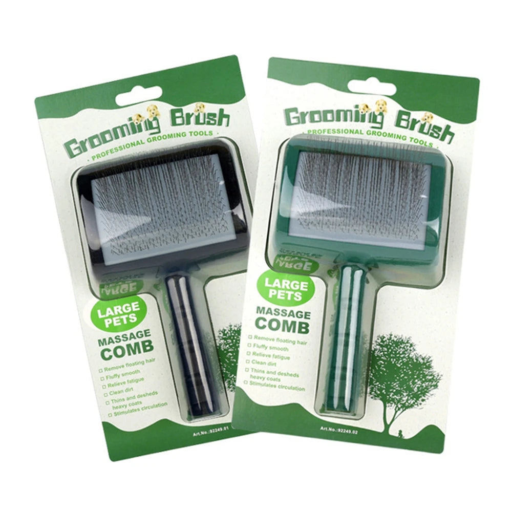 New Extra Long Pin Slicker Brush for Large Dog Matted Hair Grooming Wire Brush for Pets Shedding Mats .