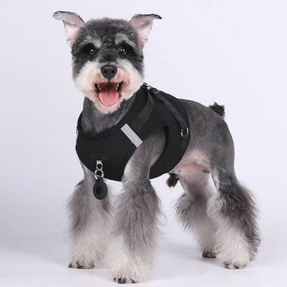 Pet Harness With Airtag Tracker And Leash Sets .