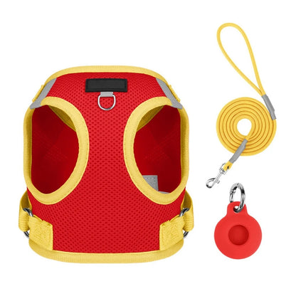 Pet Harness With Airtag Tracker And Leash Sets .
