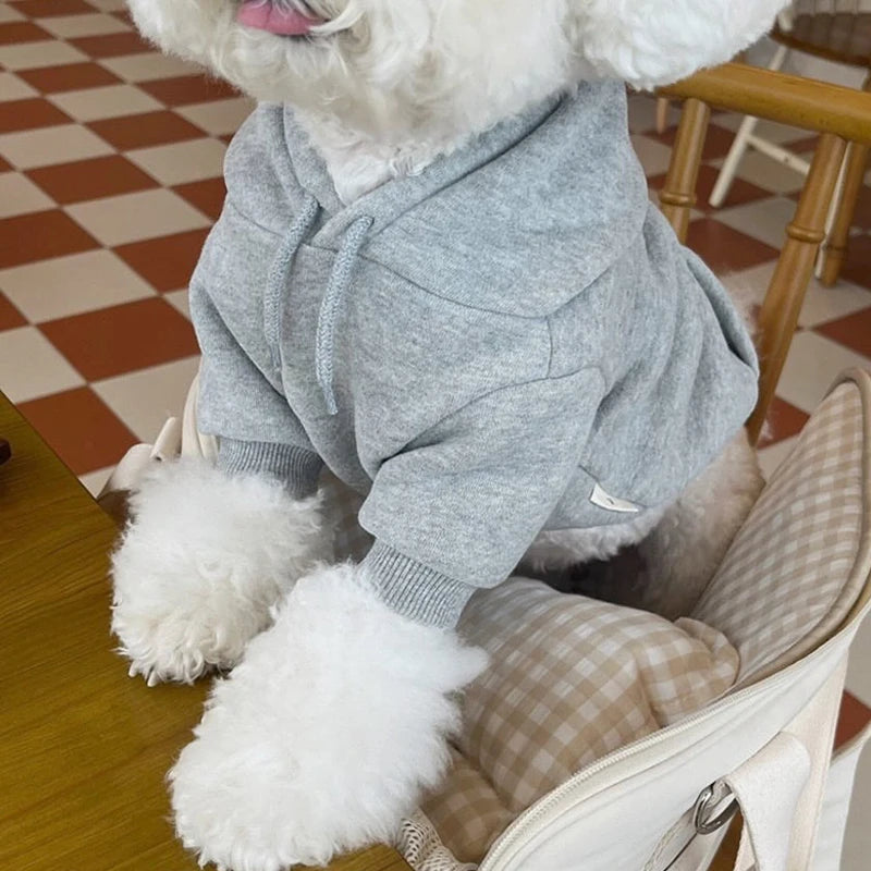 Warm Dog Hoodies Soft Fleece Pet Clothes for Small Medium Dogs Comfortable