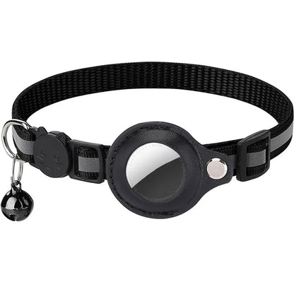 For Apple AirTag Pet Collar Reflective cat collar Safety Buckle GPS Tracker Holder .