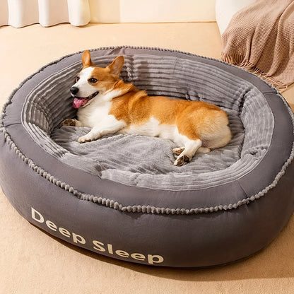 Comfortable Donut Round pet Kennel Soft Washable  Bed.