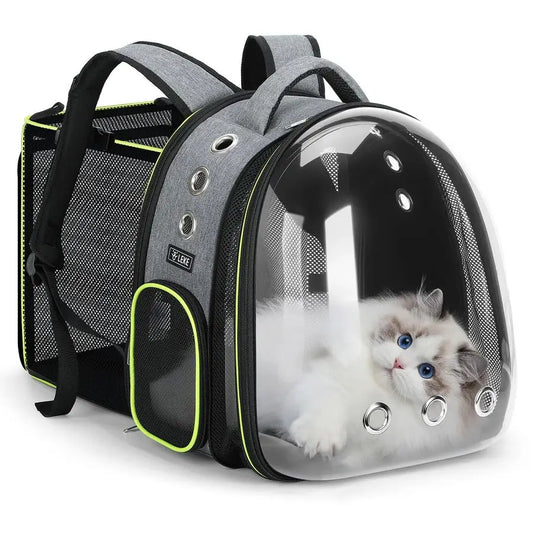 Cat Bubble Backpack Carrier Expandable Large Space Cat Backpack for Kitty and Small Dogs up to 18lbs,