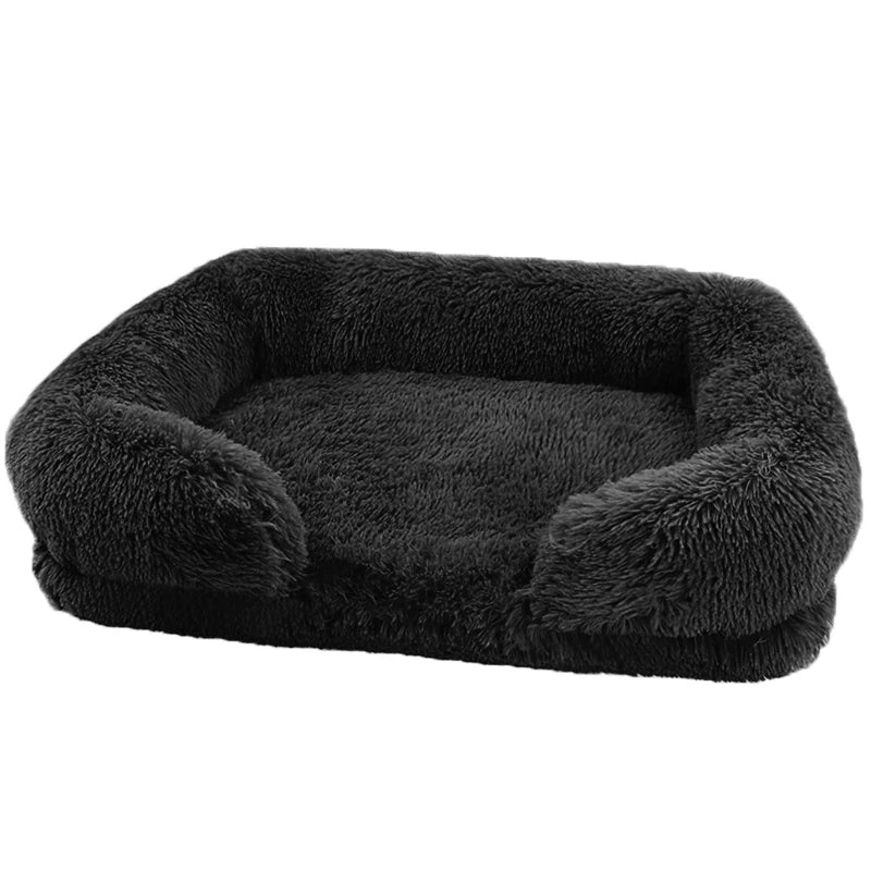 Thickened orthopedic dog bed for large dogs - egg sponge, easy to remove and wash plush cover,