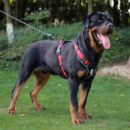 Dog Harness Reflective Midium Large Dogs Tactical Vest Big 1680D Waterproof Oxford Cloth Dog Harnesses.