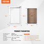 Pet Door Aluminum Frame with Lock and Flap System Weatherproof