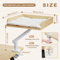 Cat Desk Bed, 360° Rotatable Cat Bed Stand for Indoor Cats, Adjustable Cat Basket.
