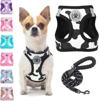Step-In No-Pull Dog Harness & Leash Set, Reflective