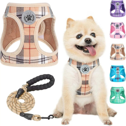 Step-In No-Pull Dog Harness & Leash Set, Reflective