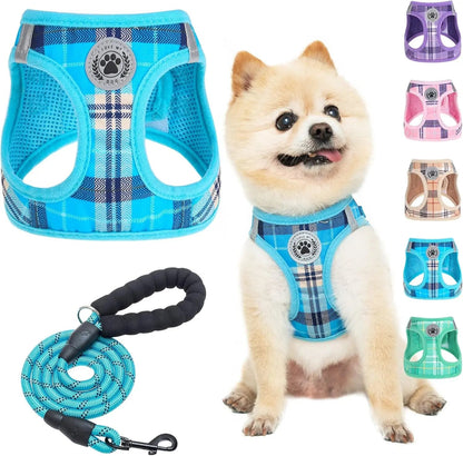Step-In No-Pull Dog Harness & Leash Set, Reflective