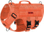 Tactical No-Pull Dog Harness – Mesh MOLLE Vest with Dual Handles