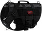 Tactical No-Pull Dog Harness – Mesh MOLLE Vest with Dual Handles
