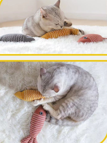 Interactive Fish Shape Pet Plush Toys