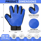 Silicone Pet Grooming Gloves – Deshedding & Massage