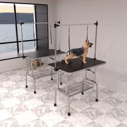 Large Grooming Table For Pet Dog And Cat With Adjustable Arm And Clamps Large Heavy Duty Animal Grooming Table