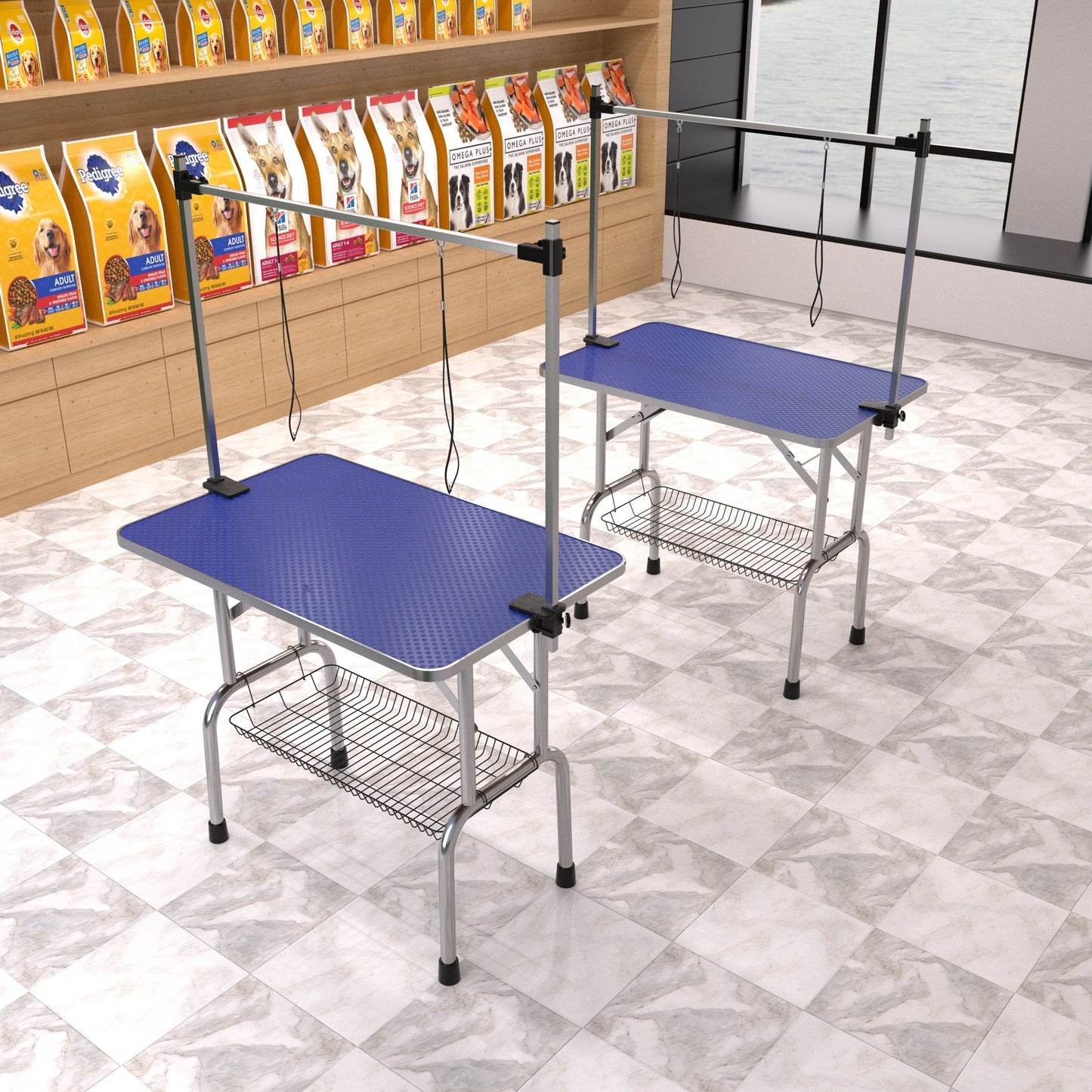 Large Grooming Table For Pet Dog And Cat With Adjustable Arm And Clamps Large Heavy Duty Animal Grooming Table