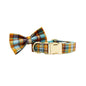 Autumn Blue Plaid Set