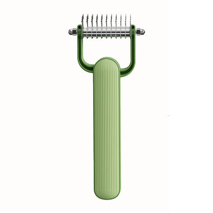 2026 New Double-Sided Dematting Comb For Dogs & Cats, Pet Grooming Tool For Long Haired Thick Double Coat Pets, Undercoat Rake Deshedding Brush For Tangles Matted Shedding Fur