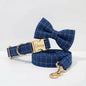 Plaid Dark Blue Set