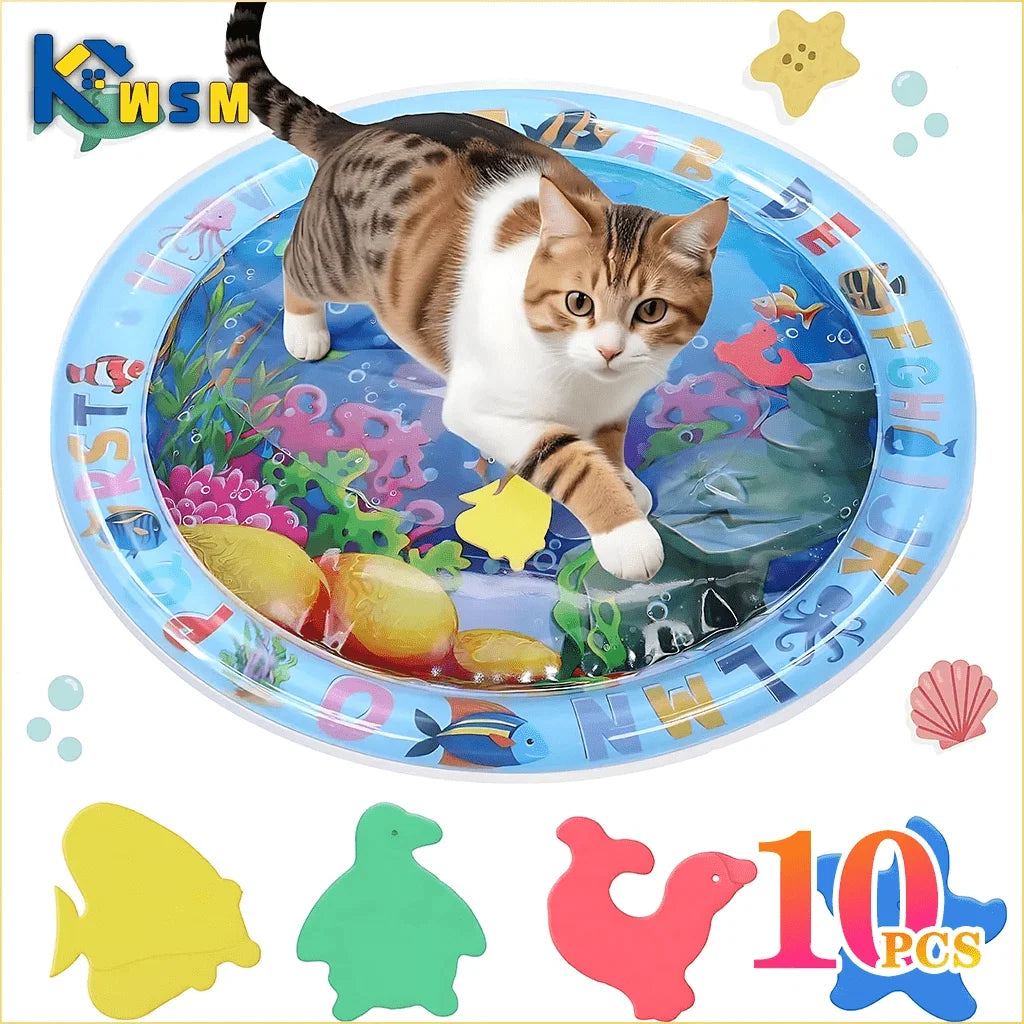 Inflatable Water Sensory Play Mat | Ocean Themed Pet Activity Mat