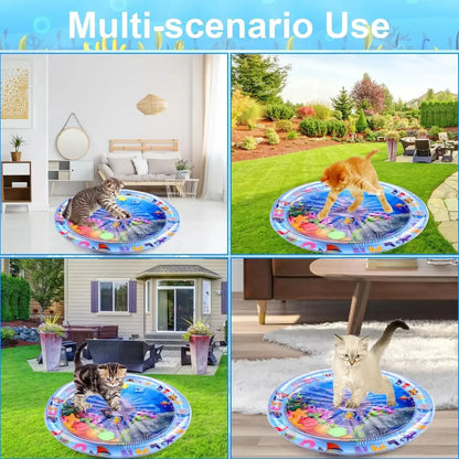 Inflatable Water Sensory Play Mat | Ocean Themed Pet Activity Mat