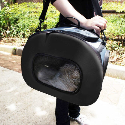 Pet Life ® 'Final Destination' Airline Approved 2-in-1 Tough-Shell Wheeled Collapsible Travel Fashion Pet Dog Carrier Crate