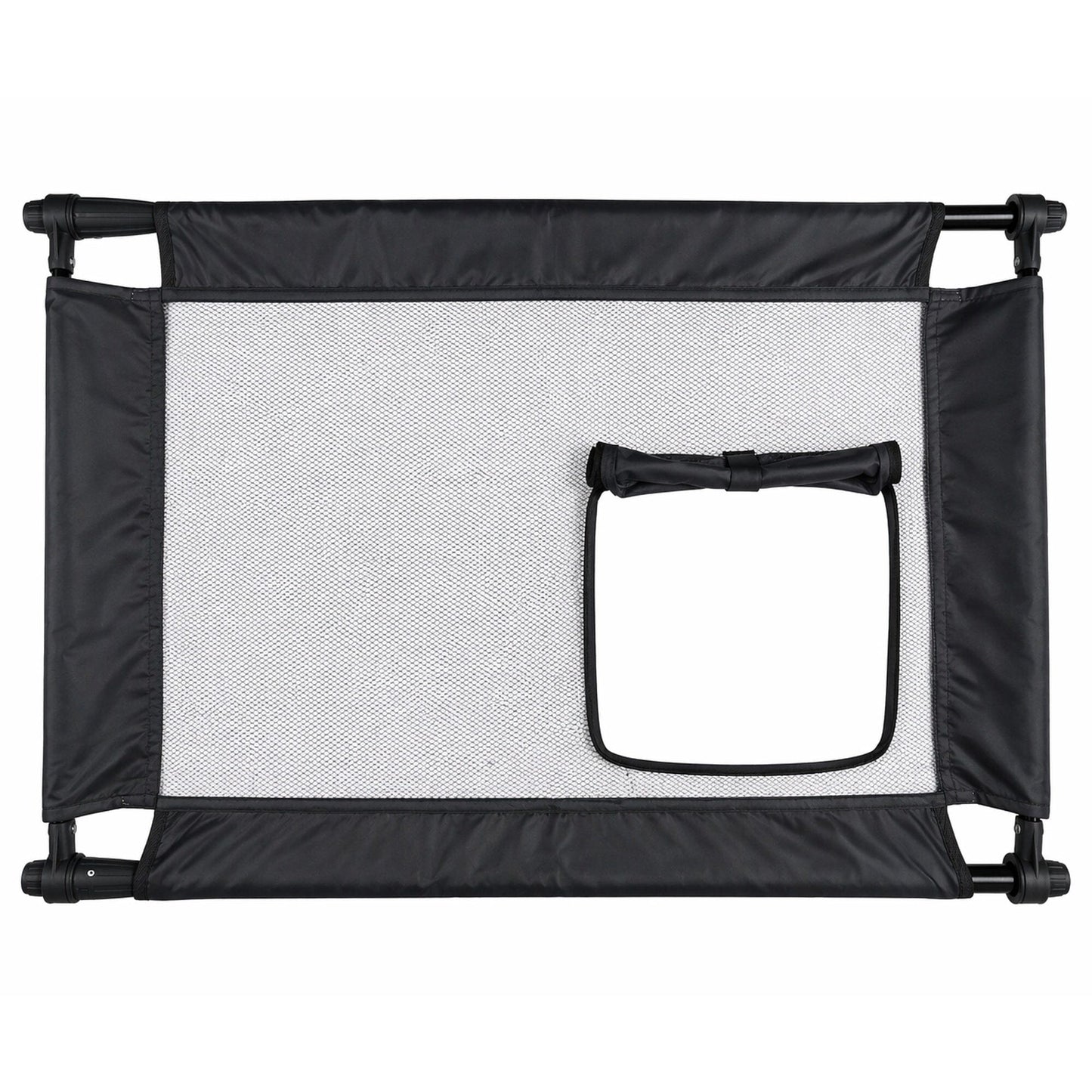 Pet Life ® 'Porta Gate' Anti-Drilling Nylon Mesh Collapsible Folding Travel Safety Pet Cat Dog Gate w/ Zippered Entrance
