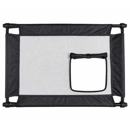 Pet Life ® 'Porta Gate' Anti-Drilling Nylon Mesh Collapsible Folding Travel Safety Pet Cat Dog Gate w/ Zippered Entrance