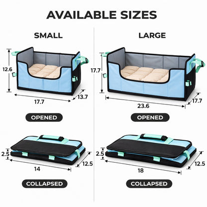 Pet Life ® 'Travel-Nest' Folding Travel Cat and Dog Bed