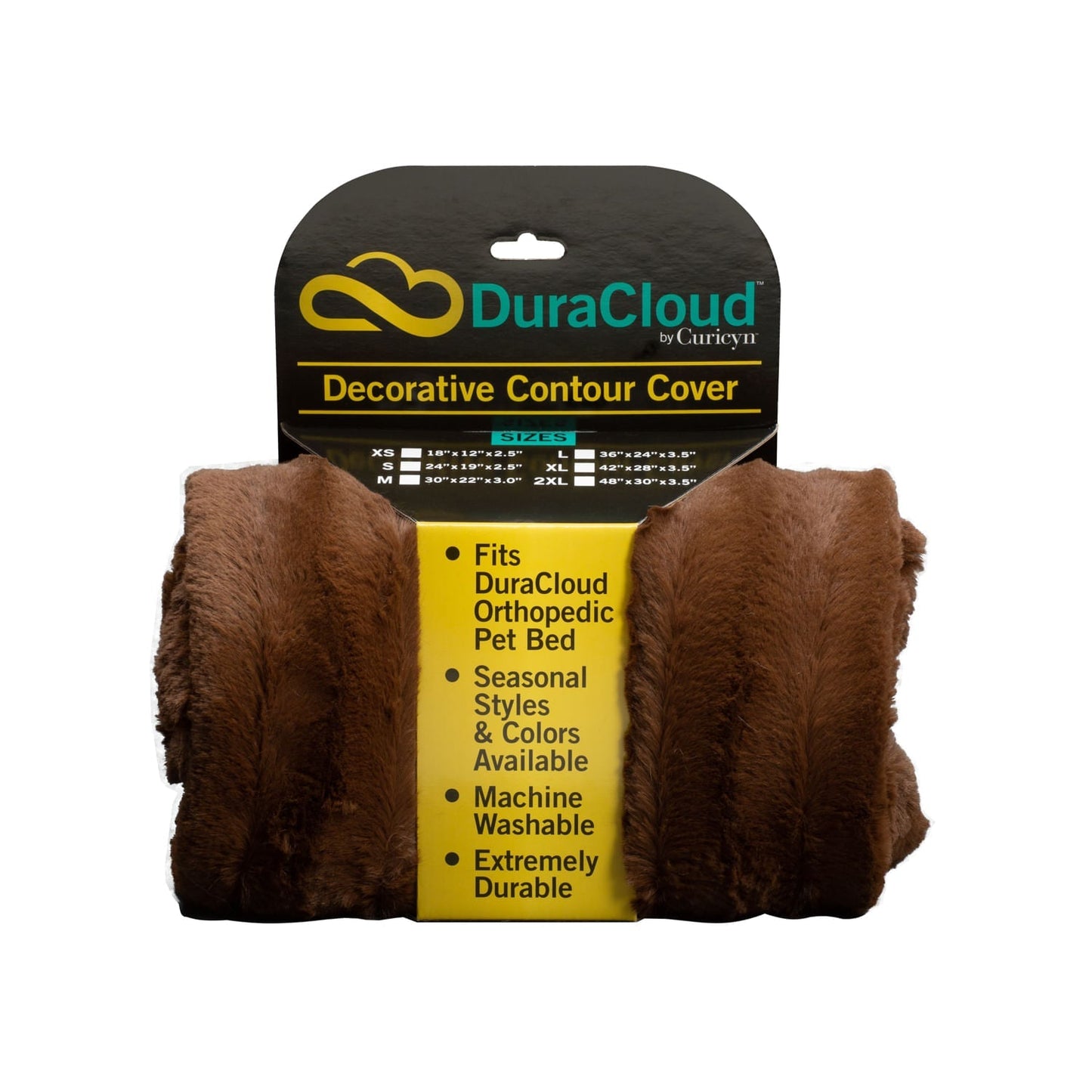 DuraCloud Orthopedic Pet Bed with Washable Cover, Joint Support Foam & Waterproof Liner