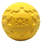 Industrial Dog Ball Rubber Chew Toy for Heavy Chewers | Yellow | USA Made | SodaPup