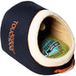 Touchdog ® 'Active-Play' Vintage Emblem Panoramic Cat Bed w/ Teaser Toy