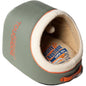 Touchdog ® 'Active-Play' Vintage Emblem Panoramic Cat Bed w/ Teaser Toy